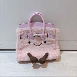Jellycat Birkin Pink Plush Handbag - BRAND NEW